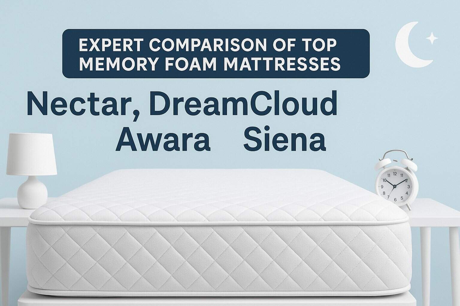 uploaded image Expert Comparison of Top Memory Foam Mattresses: Nectar, DreamCloud, Awara, Siena